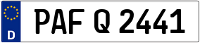 Trailer License Plate